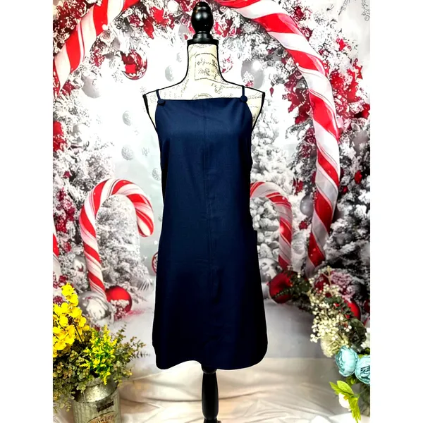 Lulu's Chic Ease Sleeveless Apron Mini Dress Navy Blue XL - Image 7