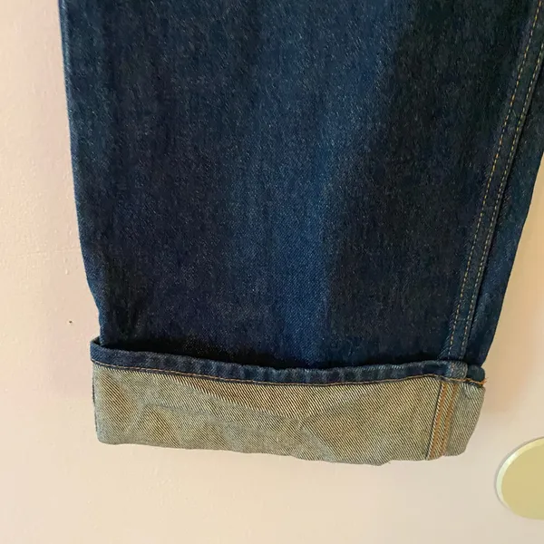 Abercrombie & Fitch Mid Rise Slouchy Jeans Dark Wash Curve Love Baggy Boyfriend - Image 5