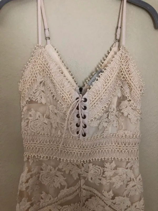 Dress Forum Cream Lace Rustic Formal Dress - Image 2