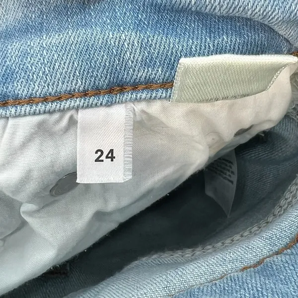 Reformation Harper High Rise Skinny Jeans Amalfi Light Wash Denim Blue‎ Size 24 - Image 13
