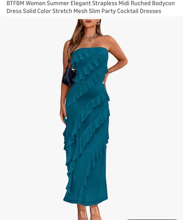 Amazon Ruffle Midi Dress - Image 2