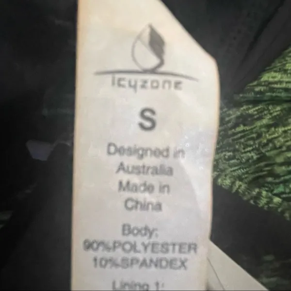 Icyzone green athletic tank with built in bra - Image 13