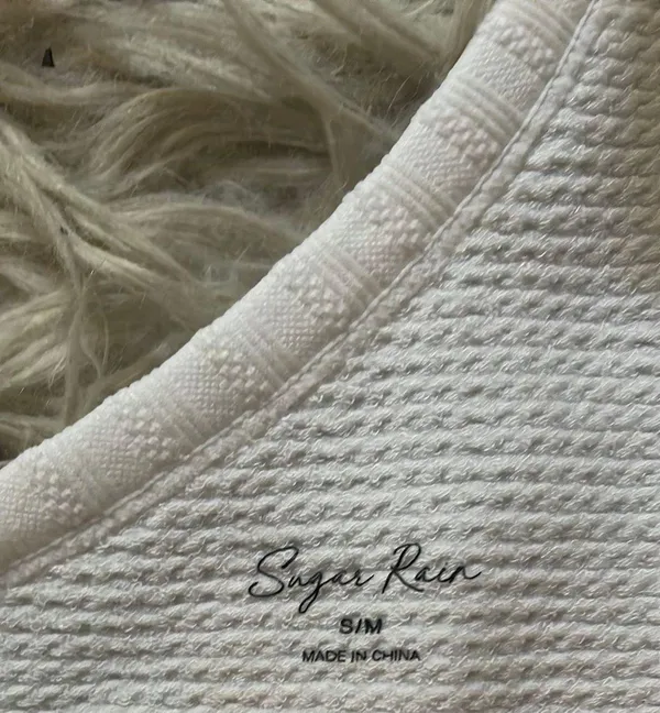 White One Shoulder Tank Top - Image 2
