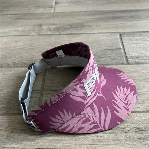 Ping Purple and Pink Leaf Pattern Visor - Image 4
