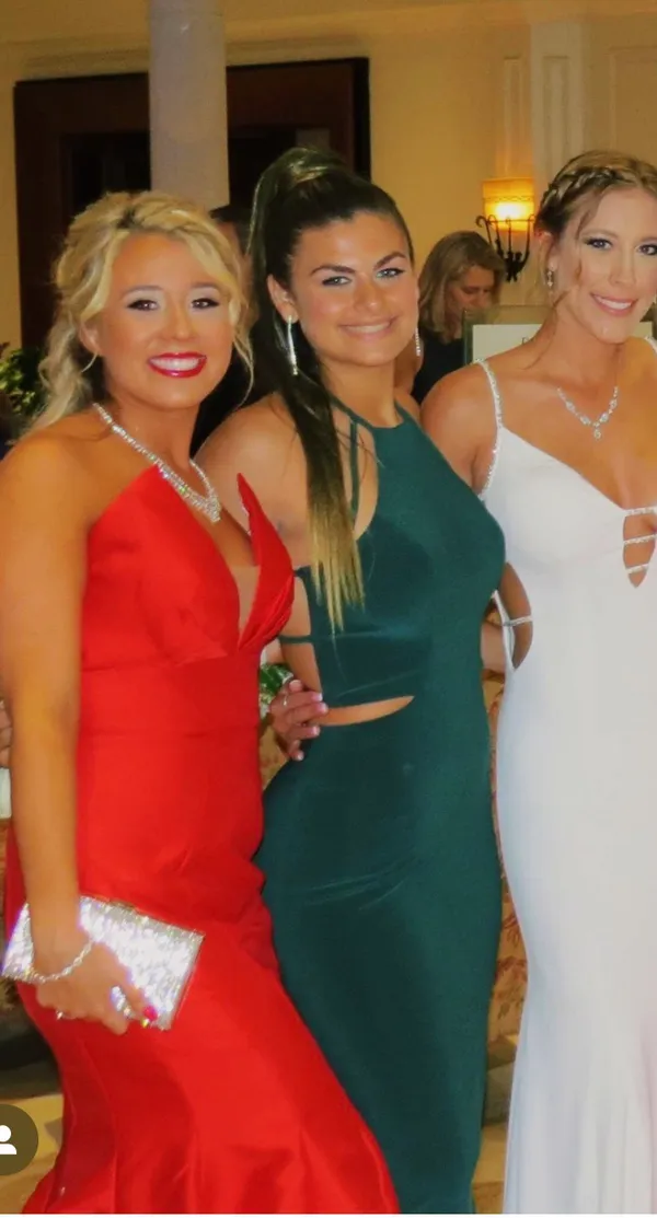 Camille La Vie Forrest Green Prom Dress - Image 4
