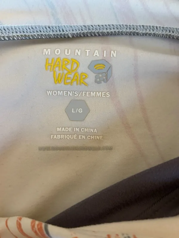 Mountain Hardwear Sweatshirt Gray Athletic Pullover Hiking Hoodie Womens Large - Image 10