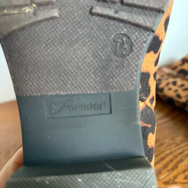 Forever Link Leopard Lace-Up‎ Boots Size 7.5 EUC - Image 6