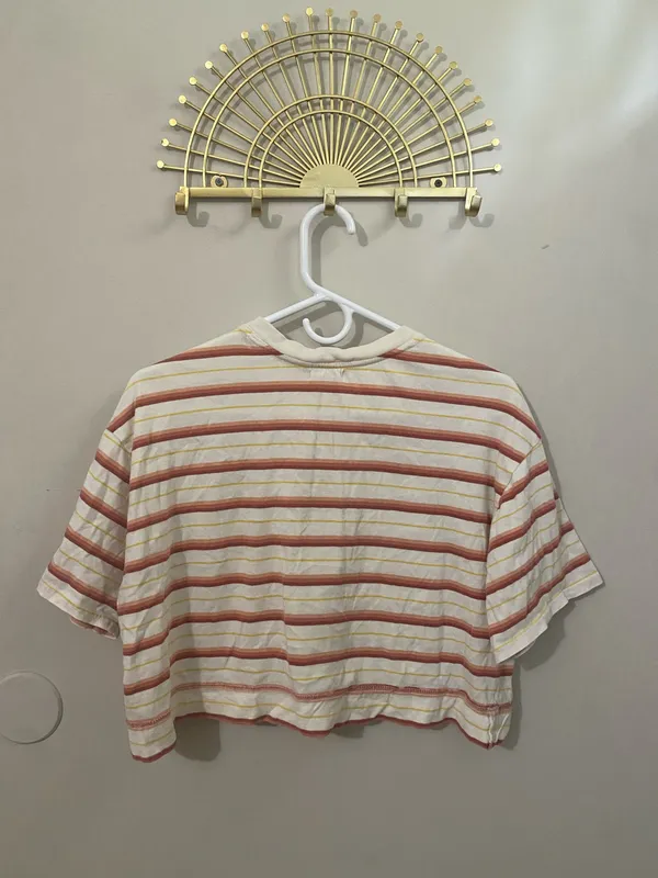 Billabong Striped Crop Top - Image 2