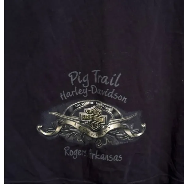 Harley‎ Davidson Black Shirt Size M - Image 3