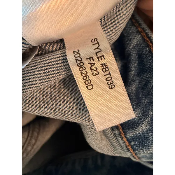 J.Crew Jeans Womens 28 Blue Slim Wide-Leg Patch Pocket High Rise‎ BT039 Denim - Image 8