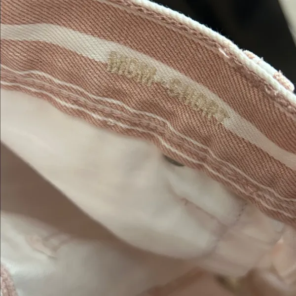 American Eagle Pink‎ Striped Denim Mom Short shorts cotton comfortable jeans 18 - Image 7
