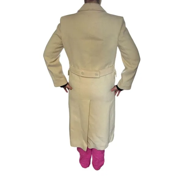 Pendleton Women's Long Wool Overcoat Beige Double-Breasted Size M Standa… - Image 13