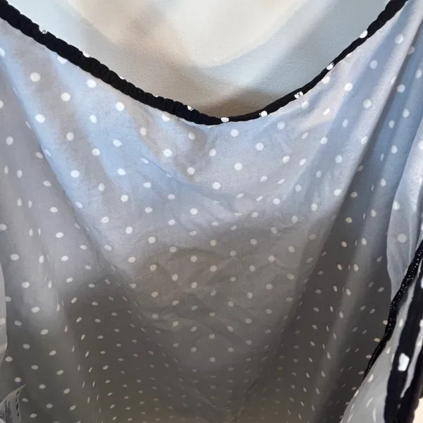 Lands End Black White Polka Dot Tankini Swim Top Size 16 Adjustable Straps - Image 4