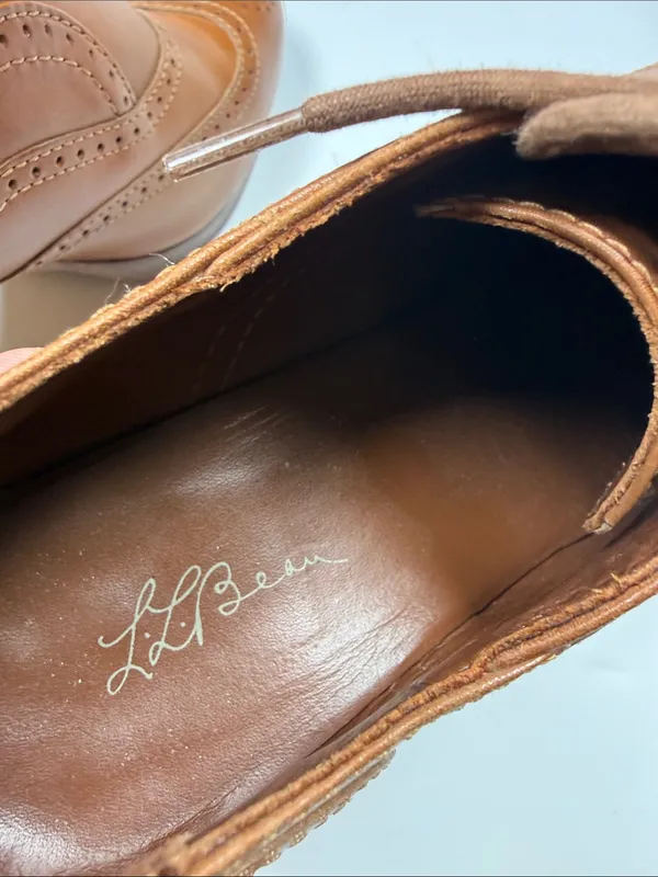 L.L. Bean Signature Gorgeous Leather High Heel Lace Up Pumps S-578 Sz 8.5 - Image 6