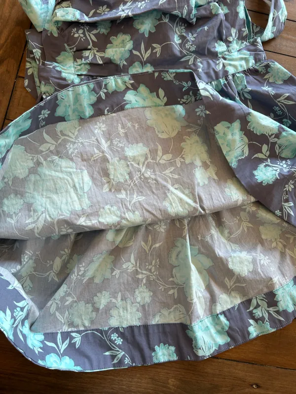 NWT Free People Meet Me in Maui Blue Purple Floral Mini Dress L - Image 10