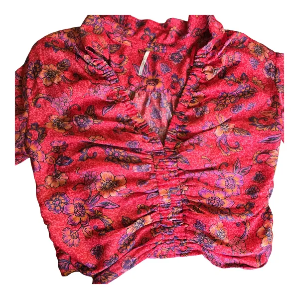 Free People I Got You Printed Blouse Size: S - Image 3