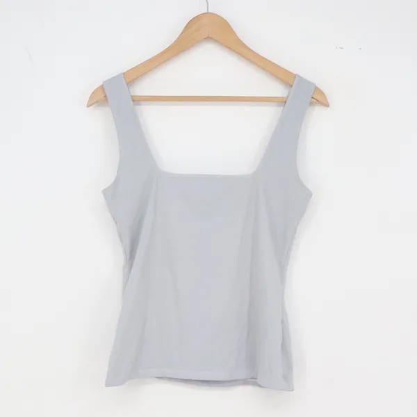 Intimately Free People Tank Top Womens M Square Neck Light Blue Stretch - Image 4