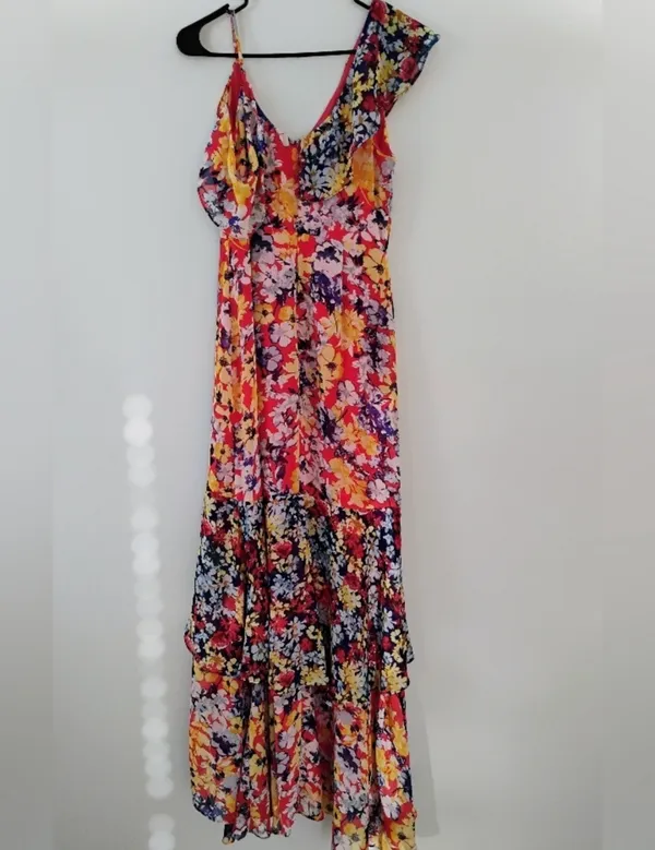 Lulus High-Low Floral Dress Maxi - Image 4