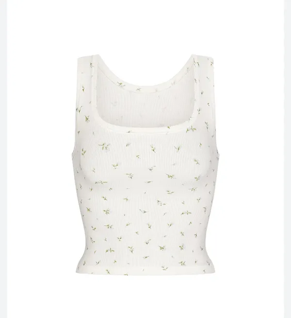 Skims cotton rib limited edition floral tank - Image 2