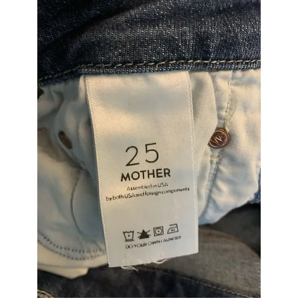 Mother Looker Ankle Fray Girl Crush jeans women's size 25 - Image 5