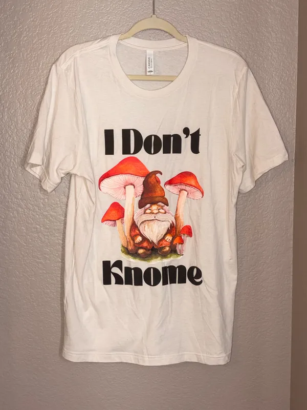I Don’t Knome Tee White Size L - Image 2