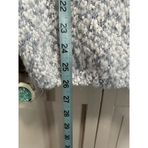 Buffalo Blue/White Knit Soft Sweater Long Sleeve Size M Warm Round‎ Neck - Image 2