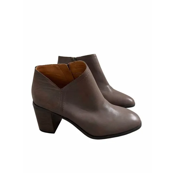 LUCKY BRAND Panally Leather Block Heel Mules Shoes BROWN Size 8‎ NEW - Image 2