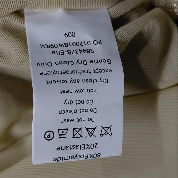 House of CB Ella Ruched Organza Mini Dress Sz Small Gold Cocktail Party Wedding - Image 10