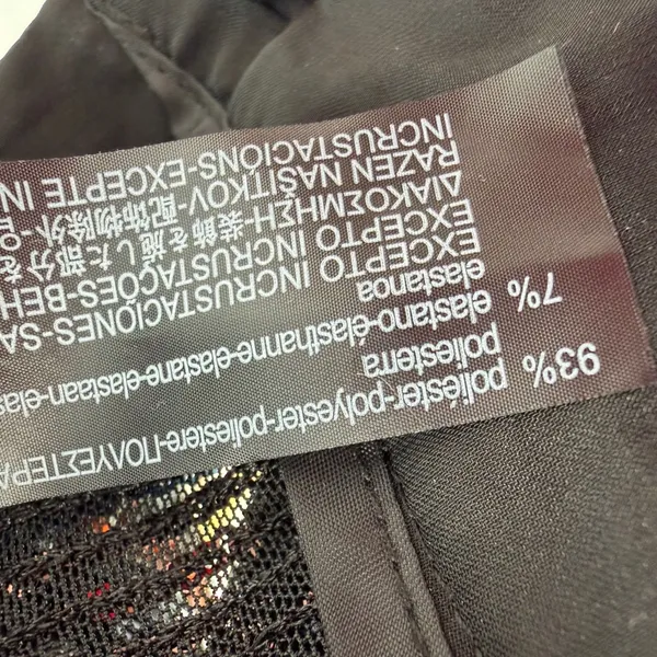 Zara The Abbey Flared Sequin Pants Women S Orange Black Striped Retro Party Glam - Image 8