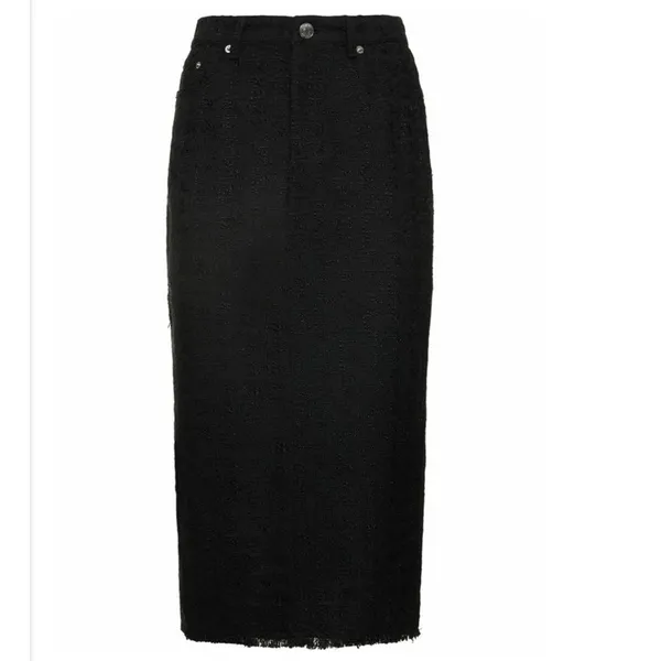 Staud Guinevere Stretch Midi Skirt black size 4 - Image 3