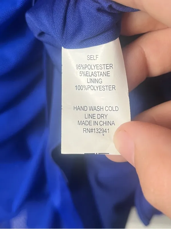 Amanda Uprichard Kiana Mini strapless Dress blue size medium - Image 7