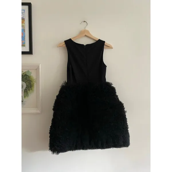 HUTCH Twofer Black Satin Tulle Mini Dress Size XXS NWT - Image 6