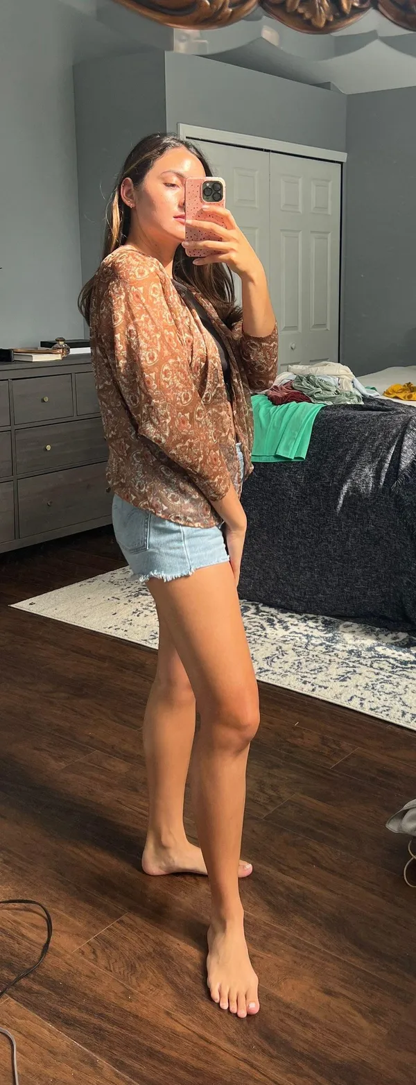 Brown floral Kimono Size M - Image 16
