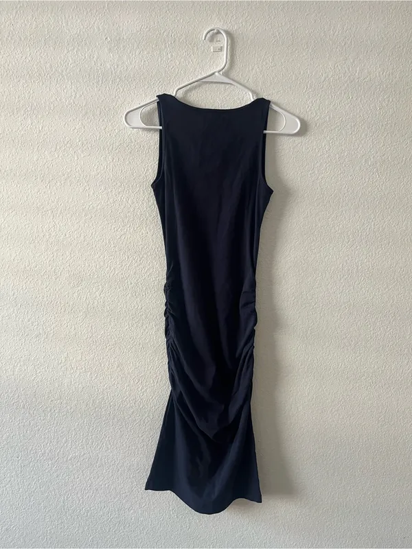 NWT Michael Stars Sonya‎ Navy Square Neck Midi Dress XS - Image 7