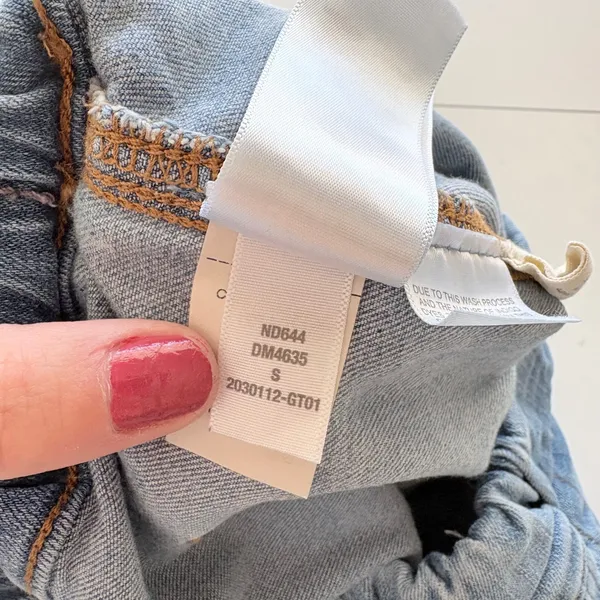 Madewell Pull-On Utility Jeans Women Size S Light Blue Elastic‎ Waist DM4635 - Image 4