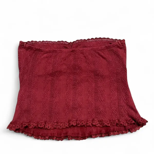 Edikted Burgundy Tube Top - Image 4