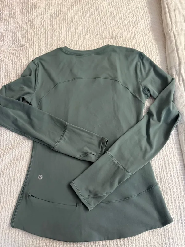 Lululemon Women's Rulu Gathered-Waist Longsleeve Running Top Size Small Athletic - Image 4