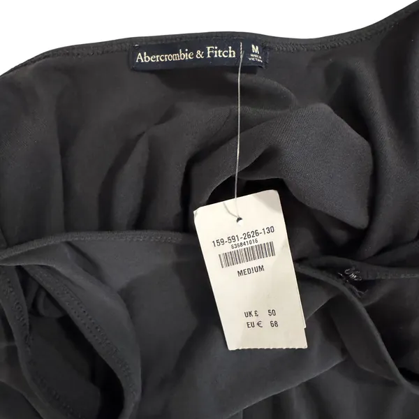 Abercrombie & Fitch Wrap Romper Skort Viscose Gray Medium NWT Summer Minimalist‎ - Image 3