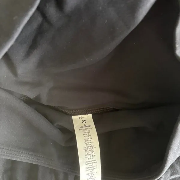 GLOWMODE Black High Waisted Full Length Workout Leggings - Image 4