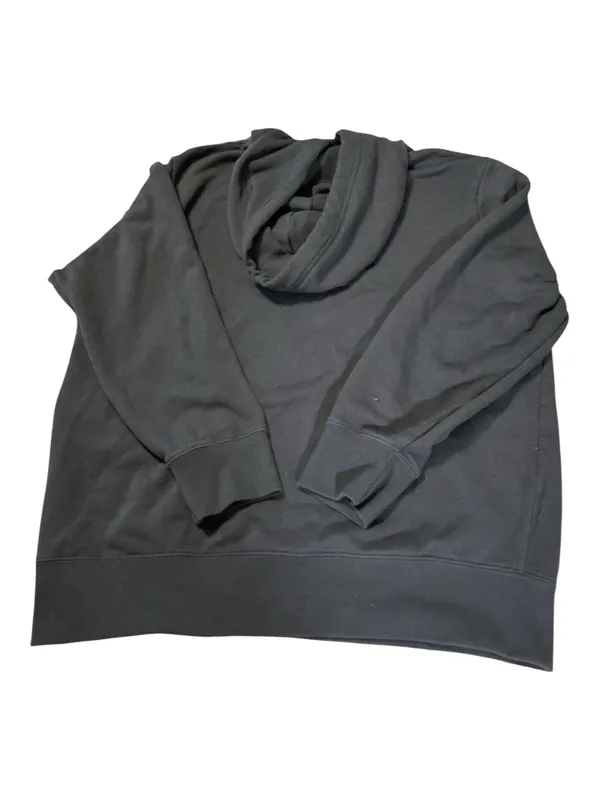 American Eagle Men's Graphic Hoodie XXL Grey Black Colorblock Mountain Logo Loose - Image 2