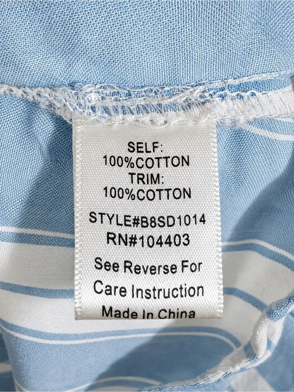 Altar'd State Light Blue & White Striped Embroidered Mini Dress 100% Cotton NWOT - Image 8