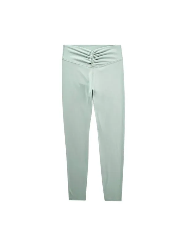 All In Motion Womens Everyday Soft High-Rise 7/8 Ruched Leggings Sage Green S - Image 6