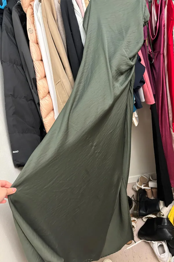 ZARA satin mdi dress - Image 2