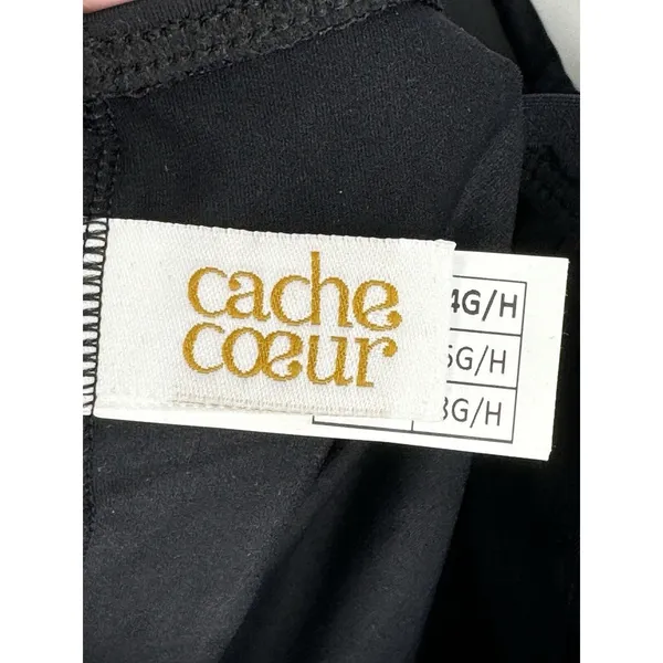 Cache‎ Coeur [ Maternity 38 G/H] Monaco One Piece Swimsuit in Black - Image 8