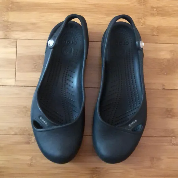 Croc’s Olivia Black Slingback Flats Women’s Size 9 - Image 2