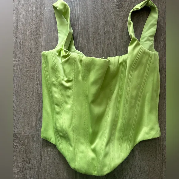 House of CB Rafa Corset NWT Small‎ Lime Green - Image 5