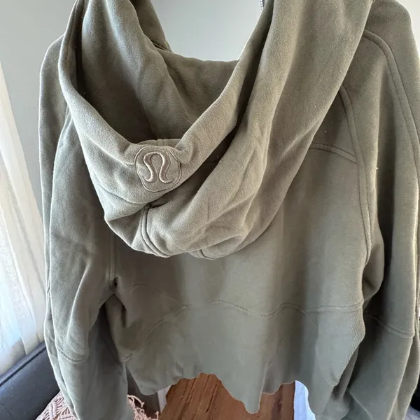 Olive Green Lululemon Scuba Hoodie - Image 2