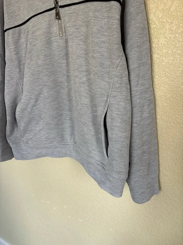 Vintage Grey Quarter Zip Gray Size undefined - Image 4