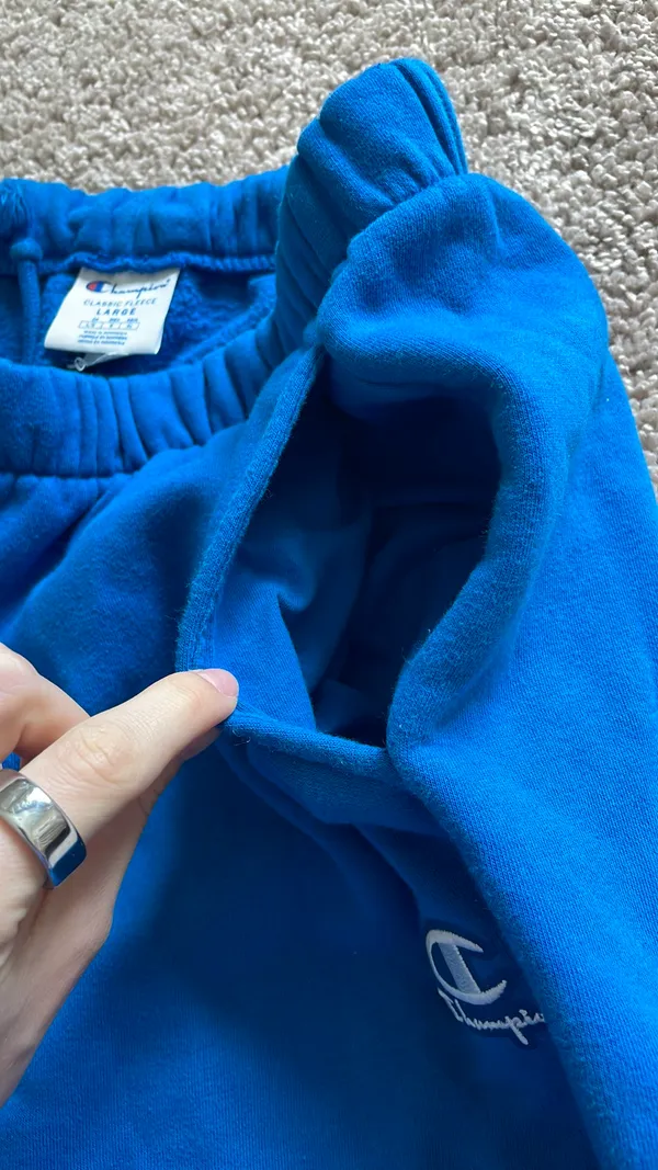 Blue champion sweatpants - Image 2