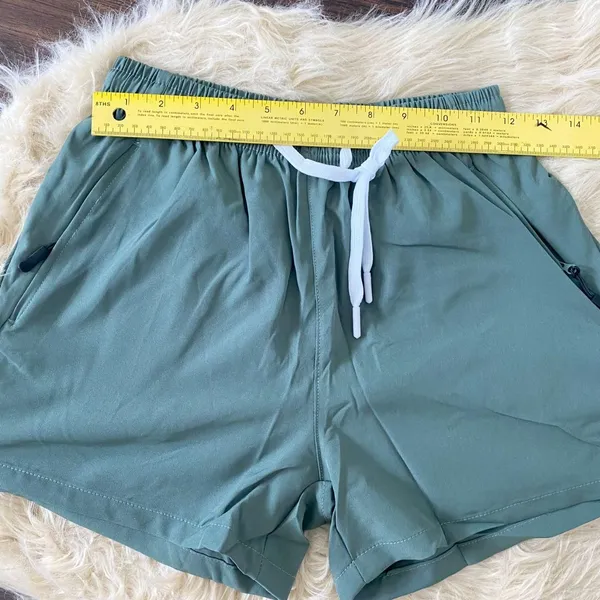 Source Unknown New Dark Green Fashion Running Workout Shorts S - Image 3